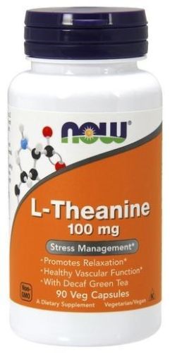 Now Foods, L-Theanine Stress Management 100 mg 90 Vcaps 10/2024 EXP