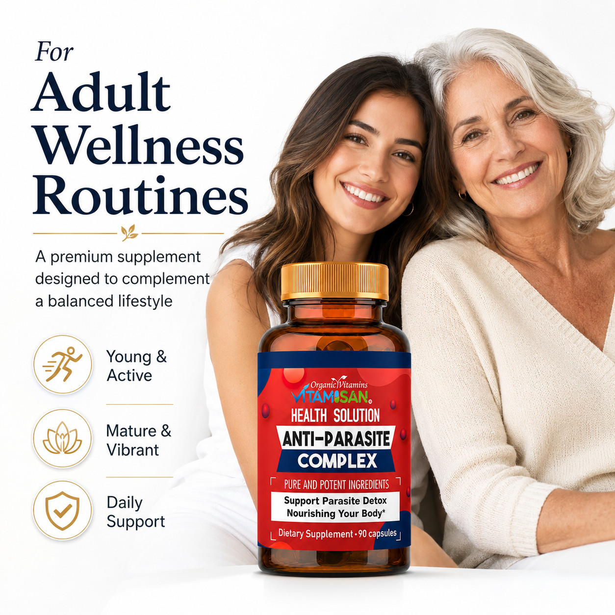 Probiotic capsules intestinal floral digestive support Candida