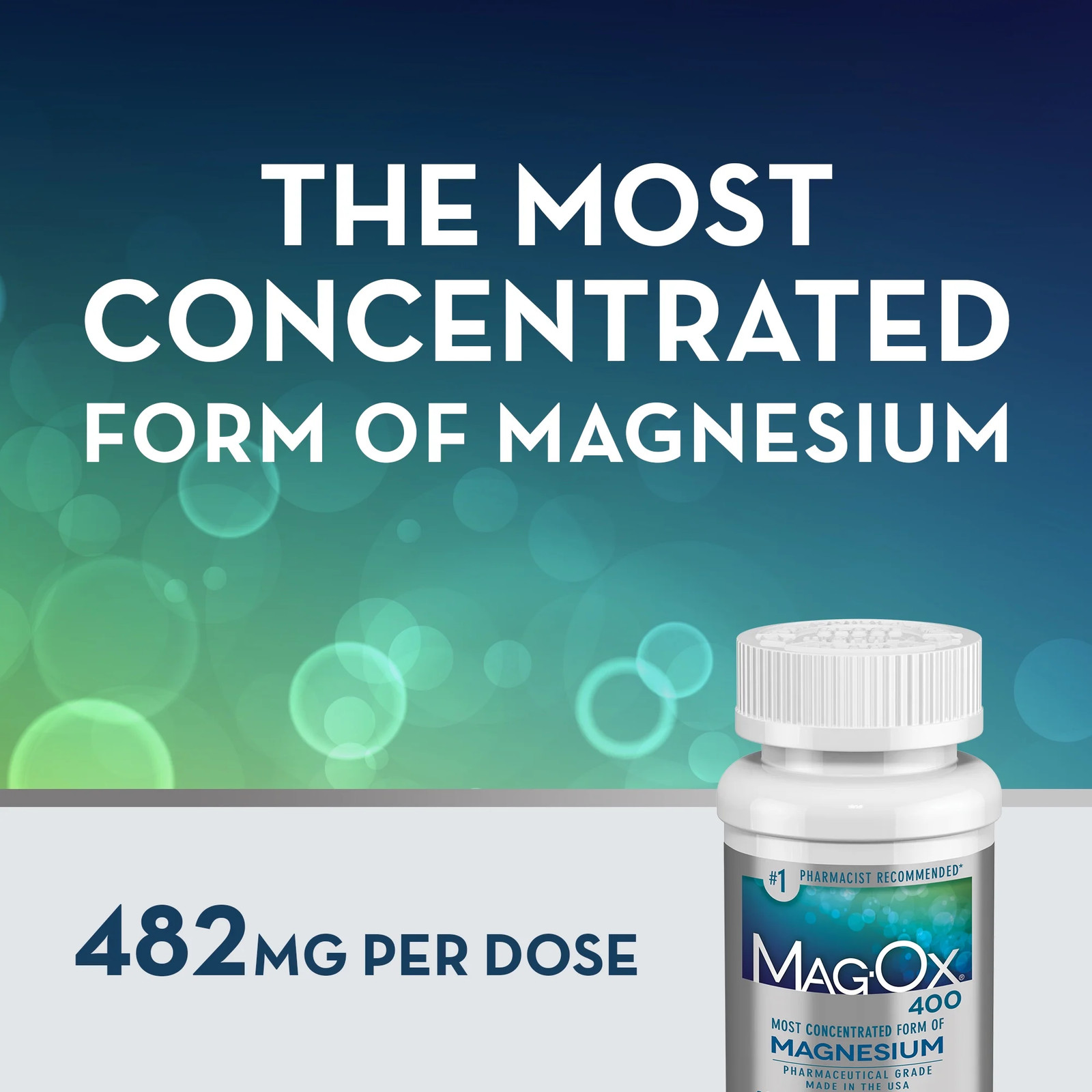 Magnesium Oxide Supplement Tablets – 120 Count for Wellness & Vitality