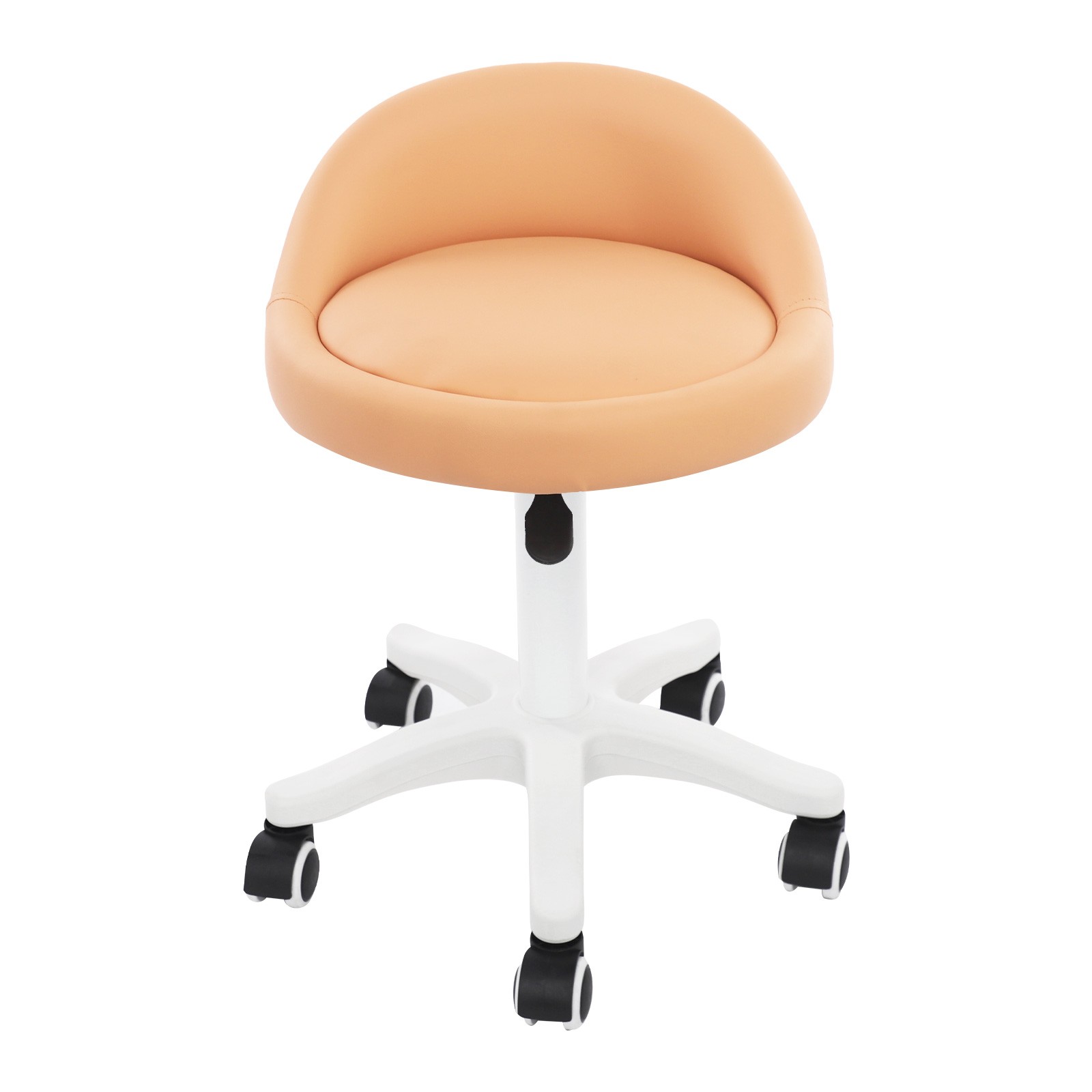 360° Rotation Stool, 48-62cm Height Adjustable Chair, Movable Beauty Salon Chair