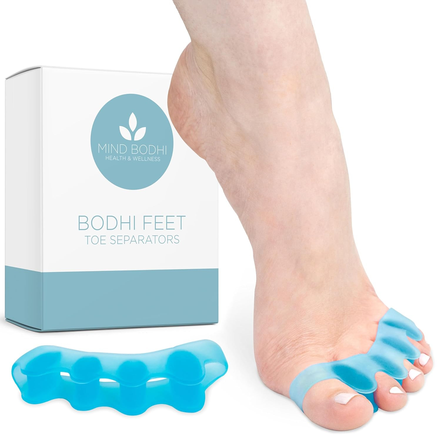 Mind Bodhi Toe Separators/Toe Spacers – for Men and Women – Regular Size – Blue