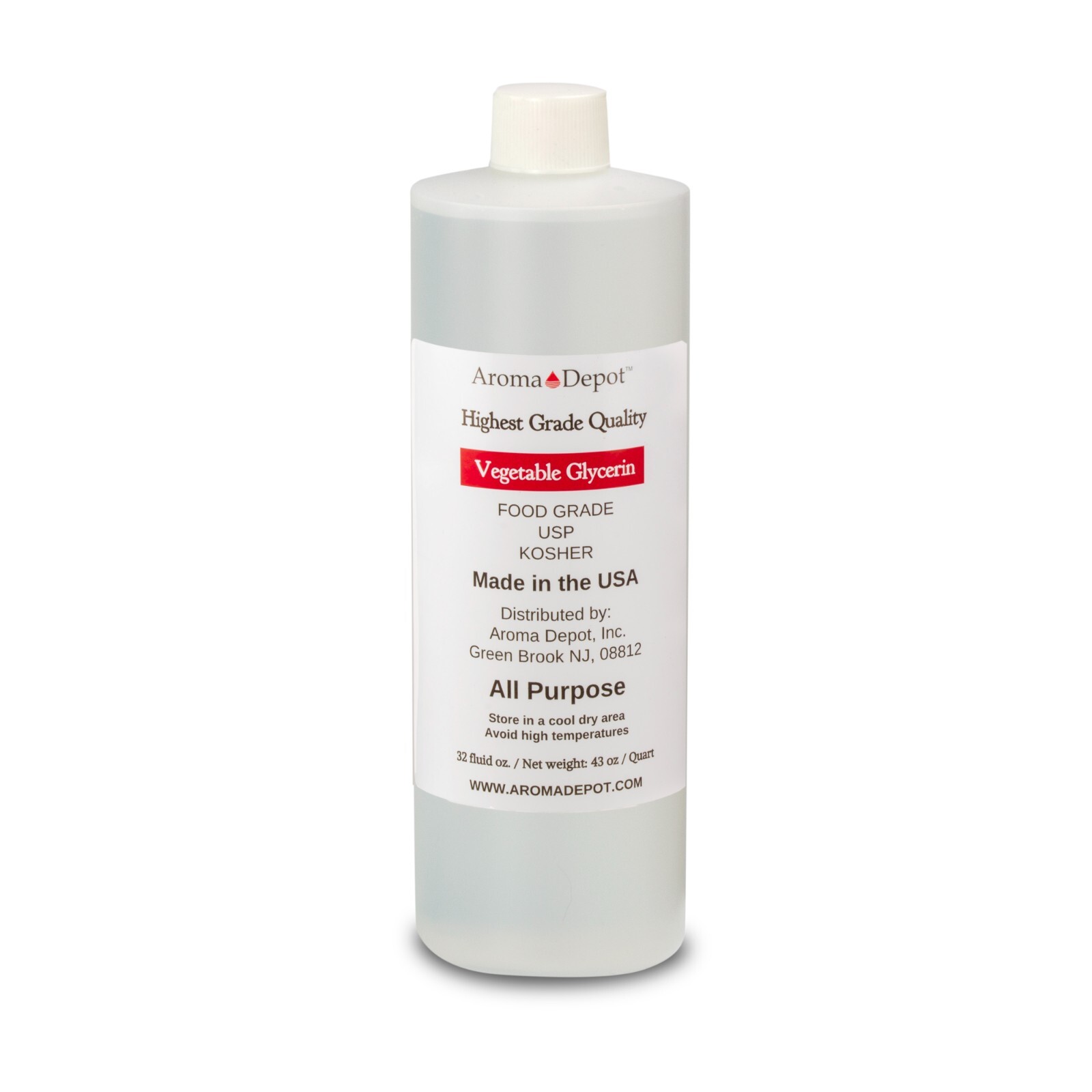 Vegetable Glycerin Non GMO 99.9% USP Kosher Pure VG Food Grade USP