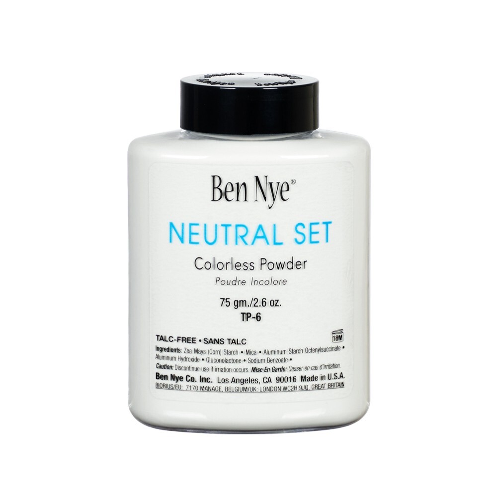 Ben Nye Neutral Set Colorless Face Powder New TALC FREE formula 2.6oz/75gm
