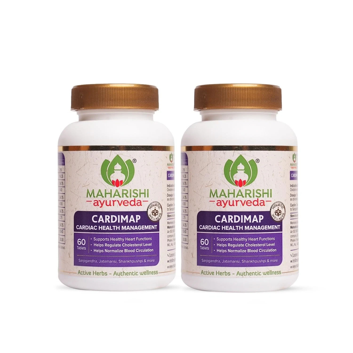 2 packs X Maharishi Ayurveda Cardimap – 60 Tab Free Shipping