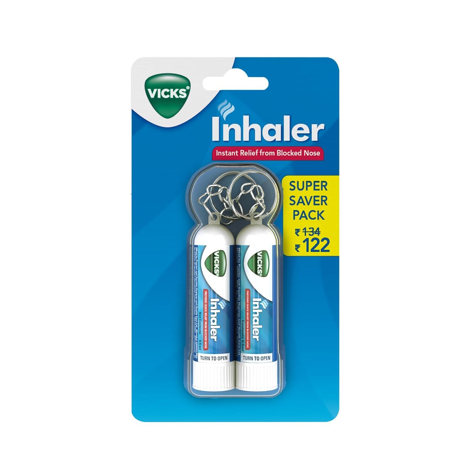 Vicks Nasal Inhaler Tube – 0.5 ml Pack Of 2 Pack