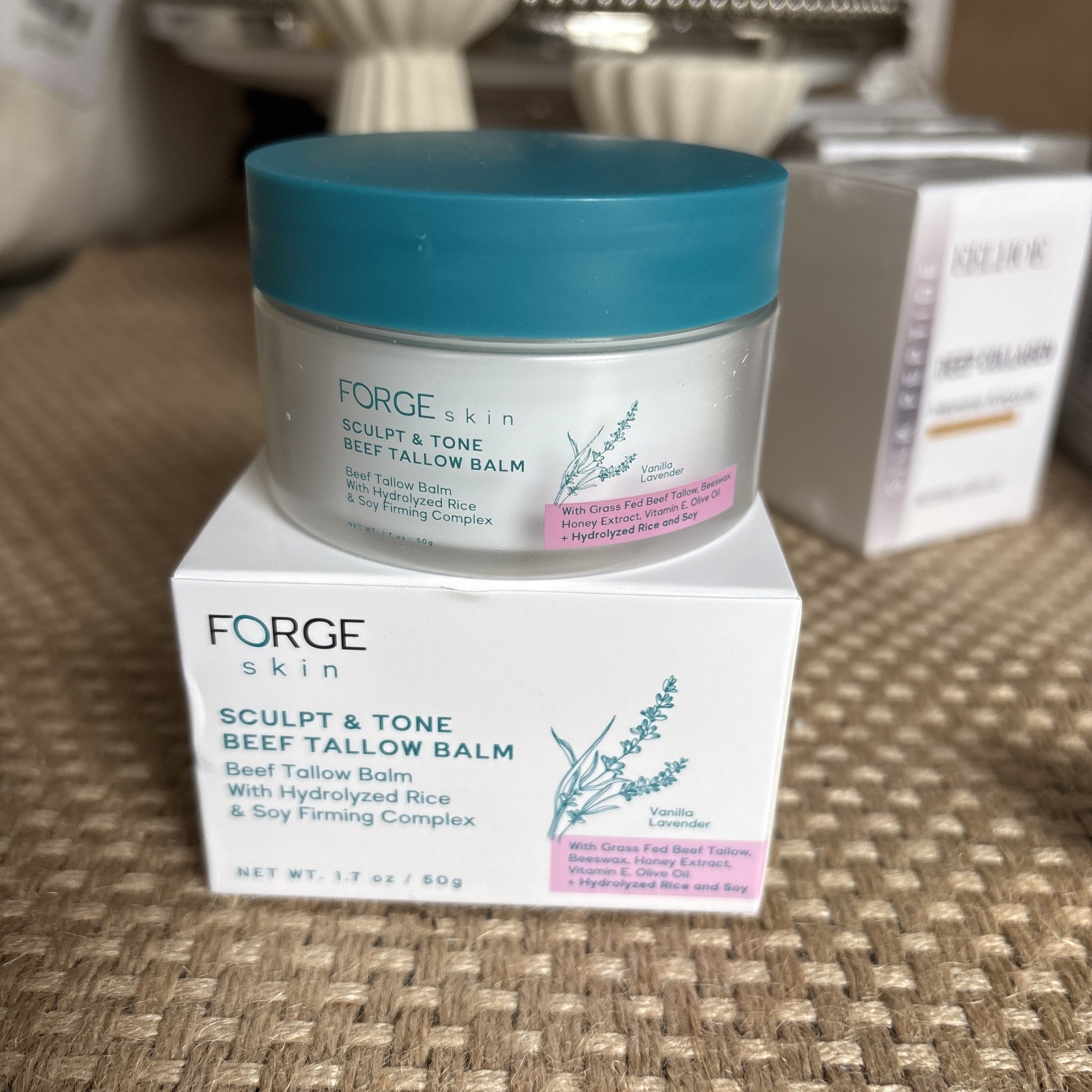 Forge Skin Sculpt & Tone Beef Tallow Balm Vanilla Lavender 1.7 oz Sealed