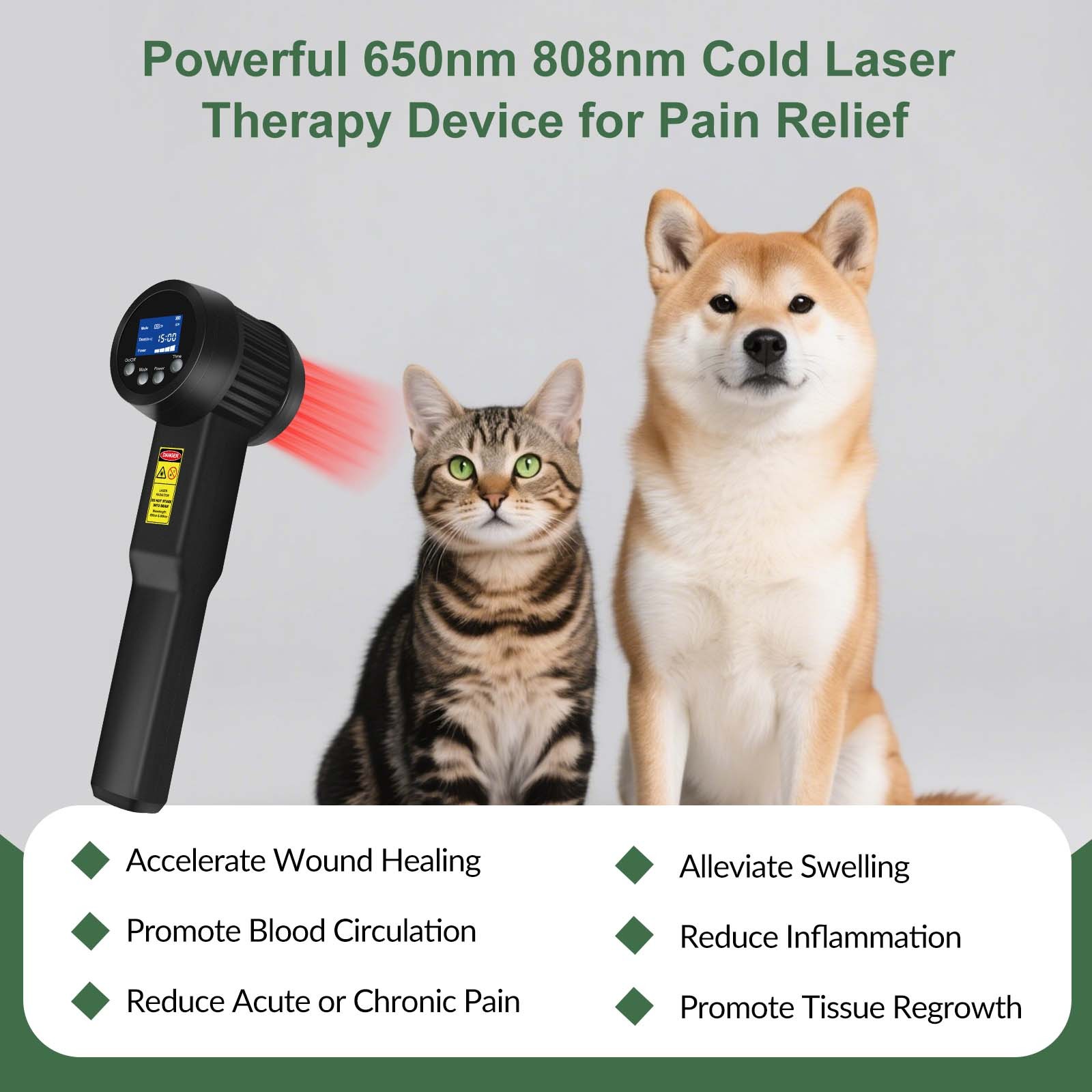 8W High-Power Light Therapy Machine Laser Diode for Promot Healthy Circulation