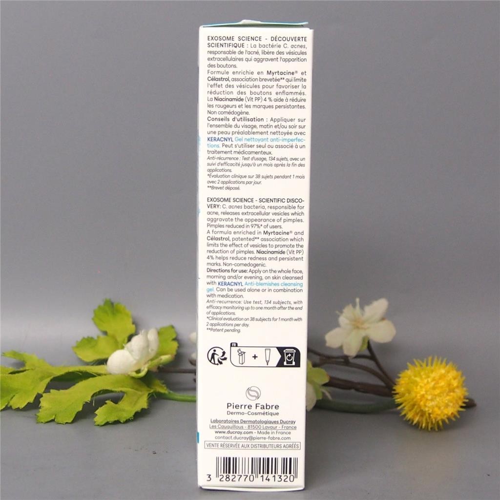 Ducray Keracnyl PP + Anti-Blemish Soothing Cream 30ml Exp 07/2026
