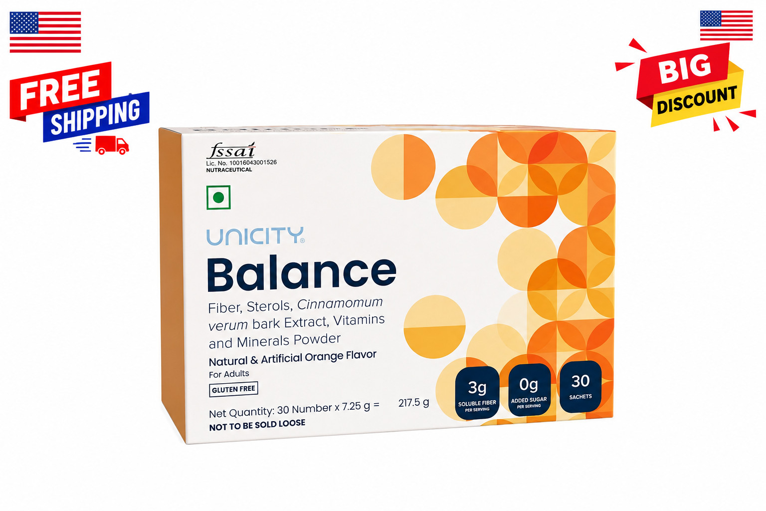 Unicity Balance 30 Sachet – Orange Flavor (pack of 1)