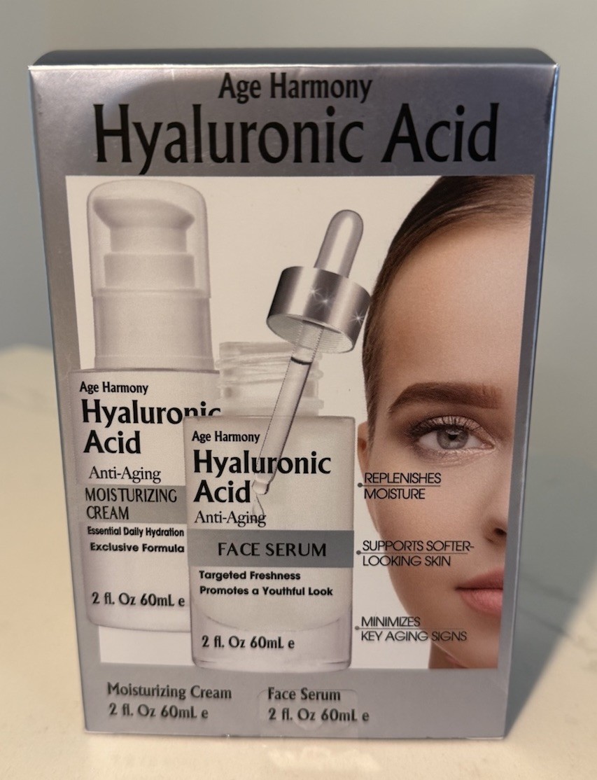 Age Harmony Hyaluronic Acid Face Serum & Moisturizing Cream Anti-Aging Israel