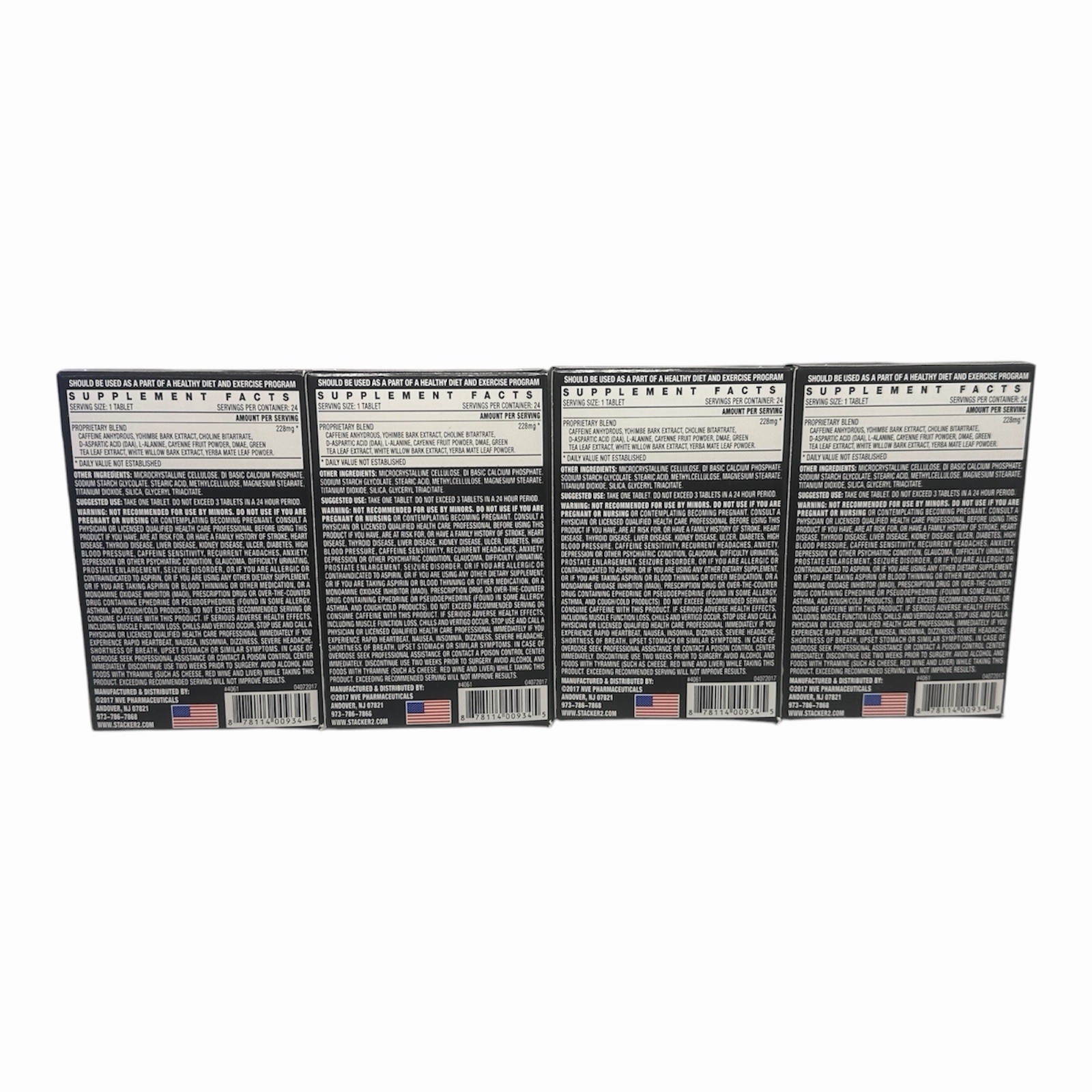 BULK 8 Card – Stacker TWO Real 2 Way Action Energize (96 Tablets) FREE SHIP