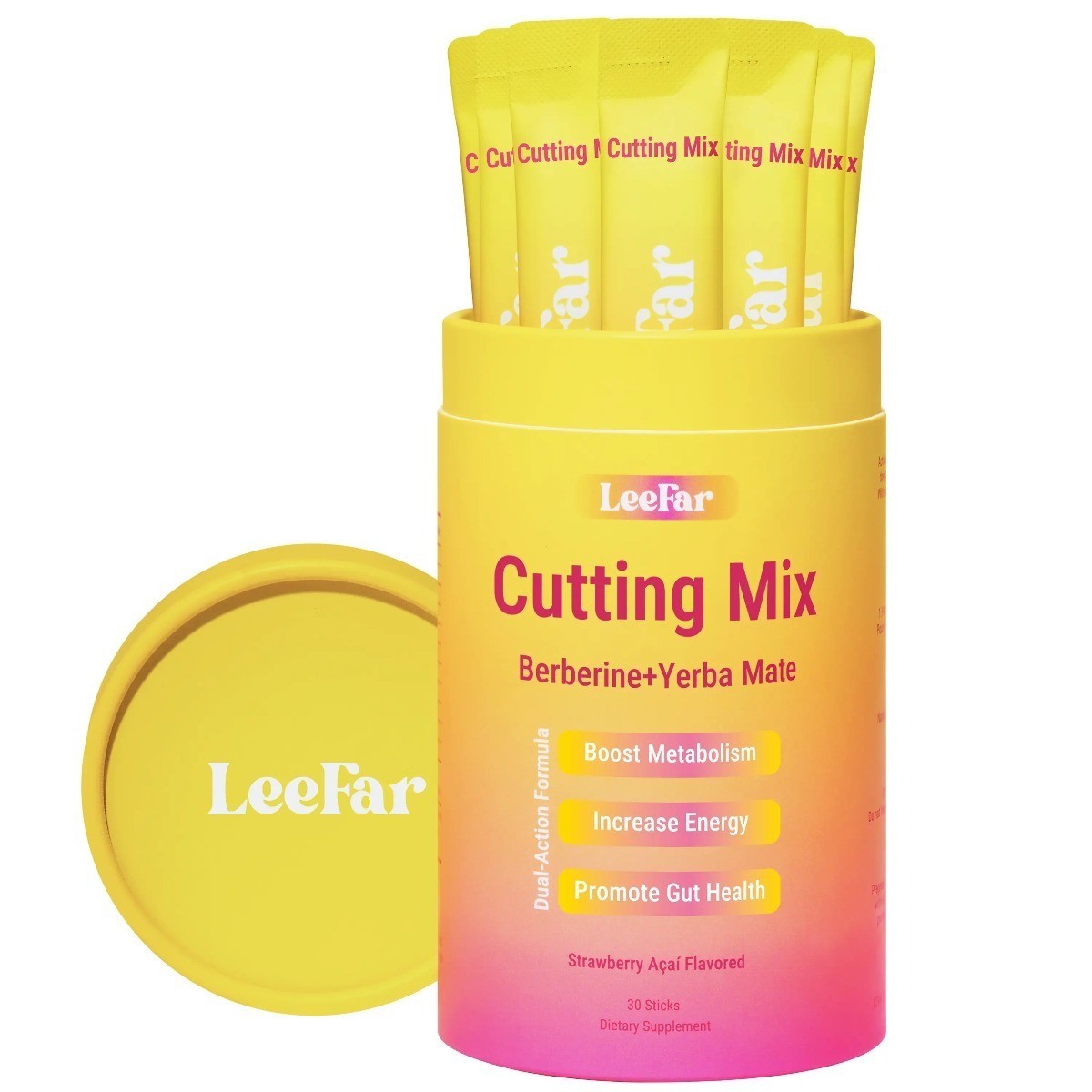 Leefar Cutting Mix | Berberine+Yerba Mate+5-HTP Boost Metabolism Gut & Vitality