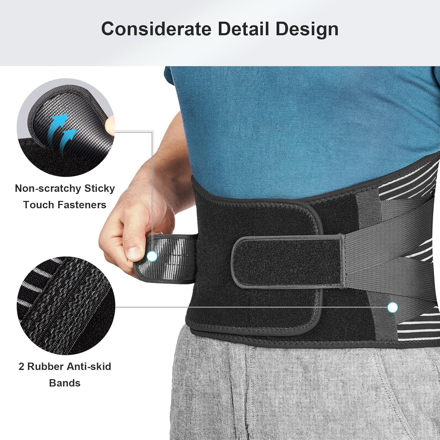 NEW Adjustable Lower Back Brace Lumbar Support Waist Belt Men Women Pain Relief
