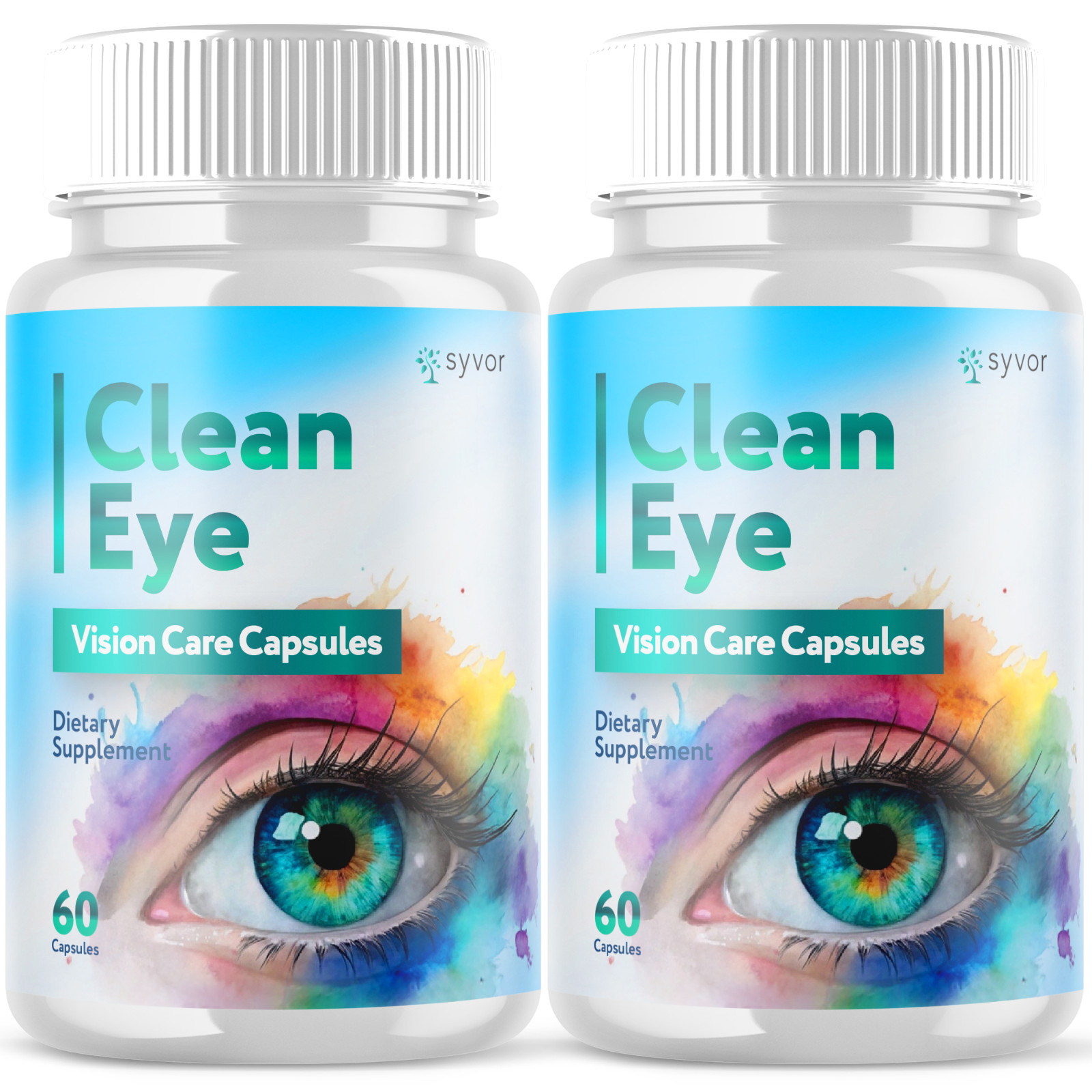 (2 Pack) Clean Eye Advanced Support For Healthy Eye Vision CleanEye 120 Capsules
