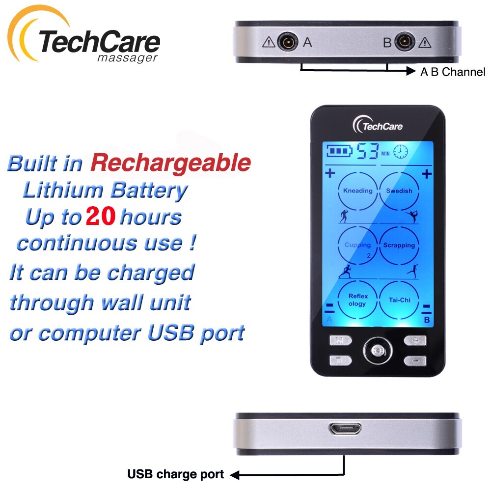 Tens Unit Muscle Stimulator Body Circulation Pain Relief Therapy Machine Device