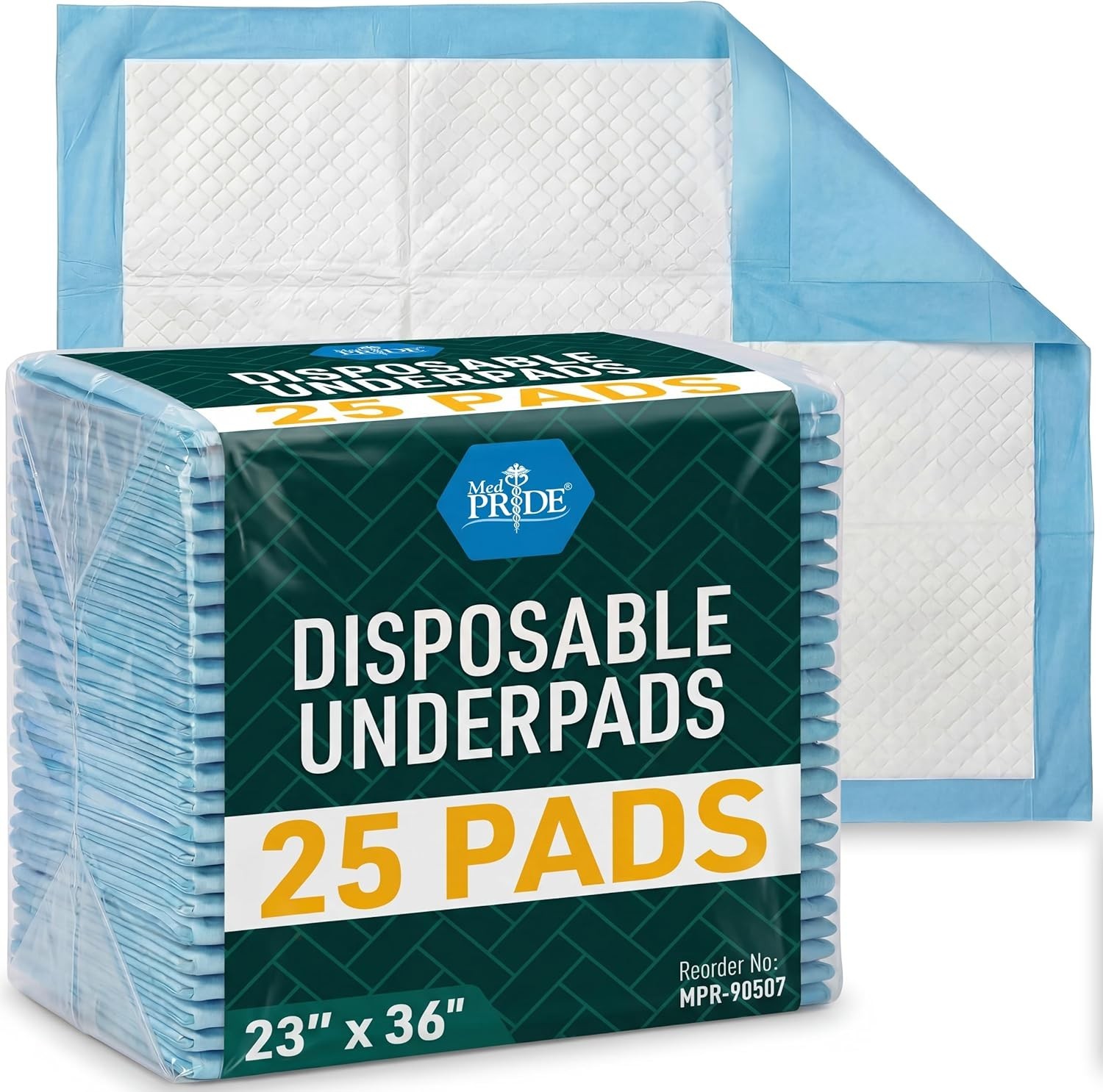Disposable Underpads 23 Inch By 36 Inch Thick Absorbent Bed Covers Incontinence
