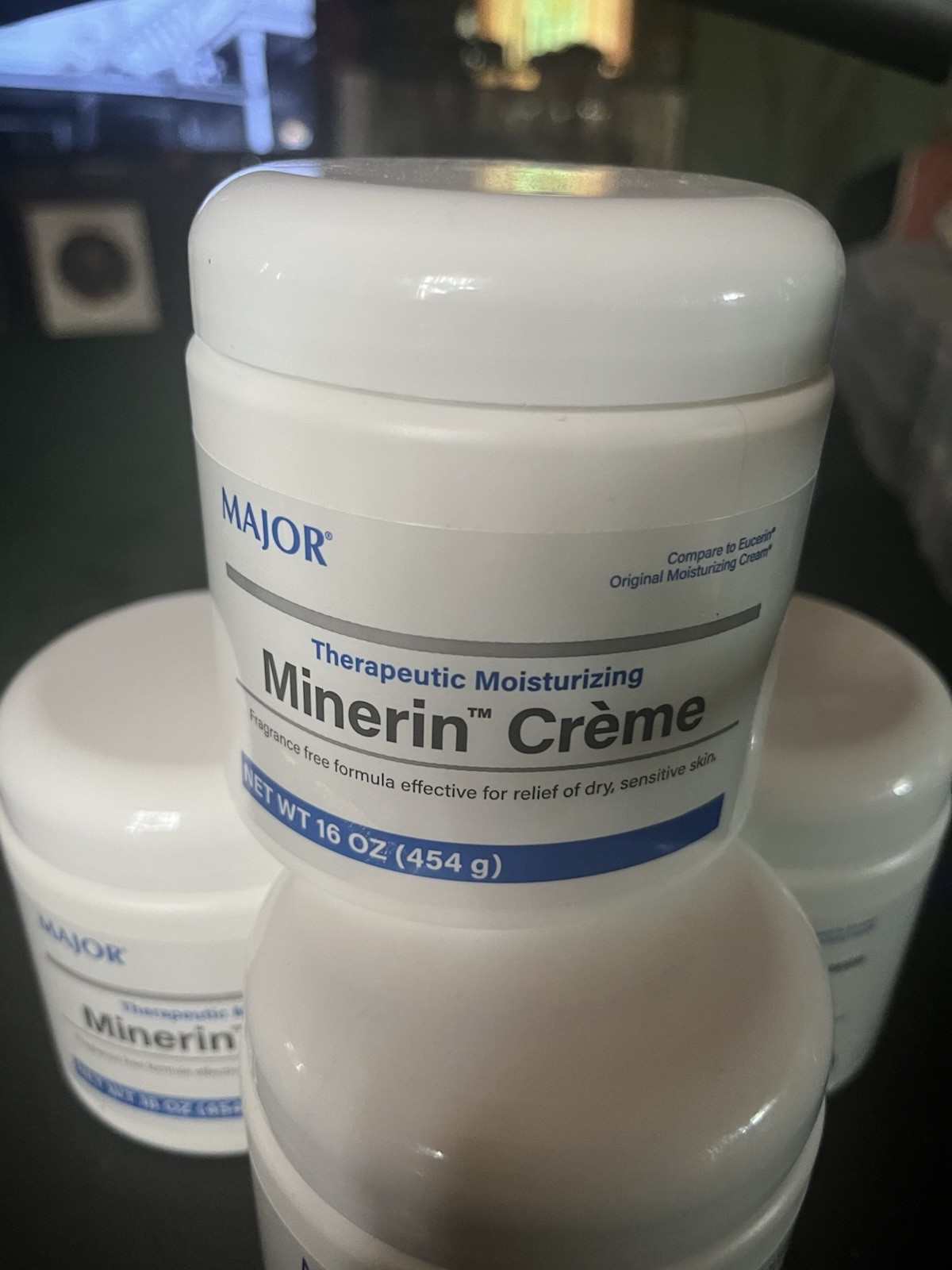 Major Minerin Therapeutic Moisturizing Cream, Fragrance-Free Moisturizer 16 oz