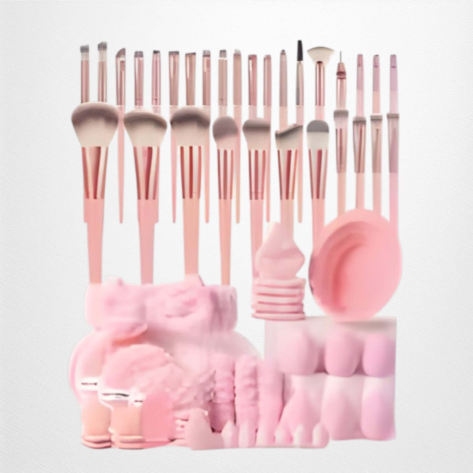 68Pcs Makeup Brush Set Professional Cosmetics Blender Sponges Beauty Tools Kit