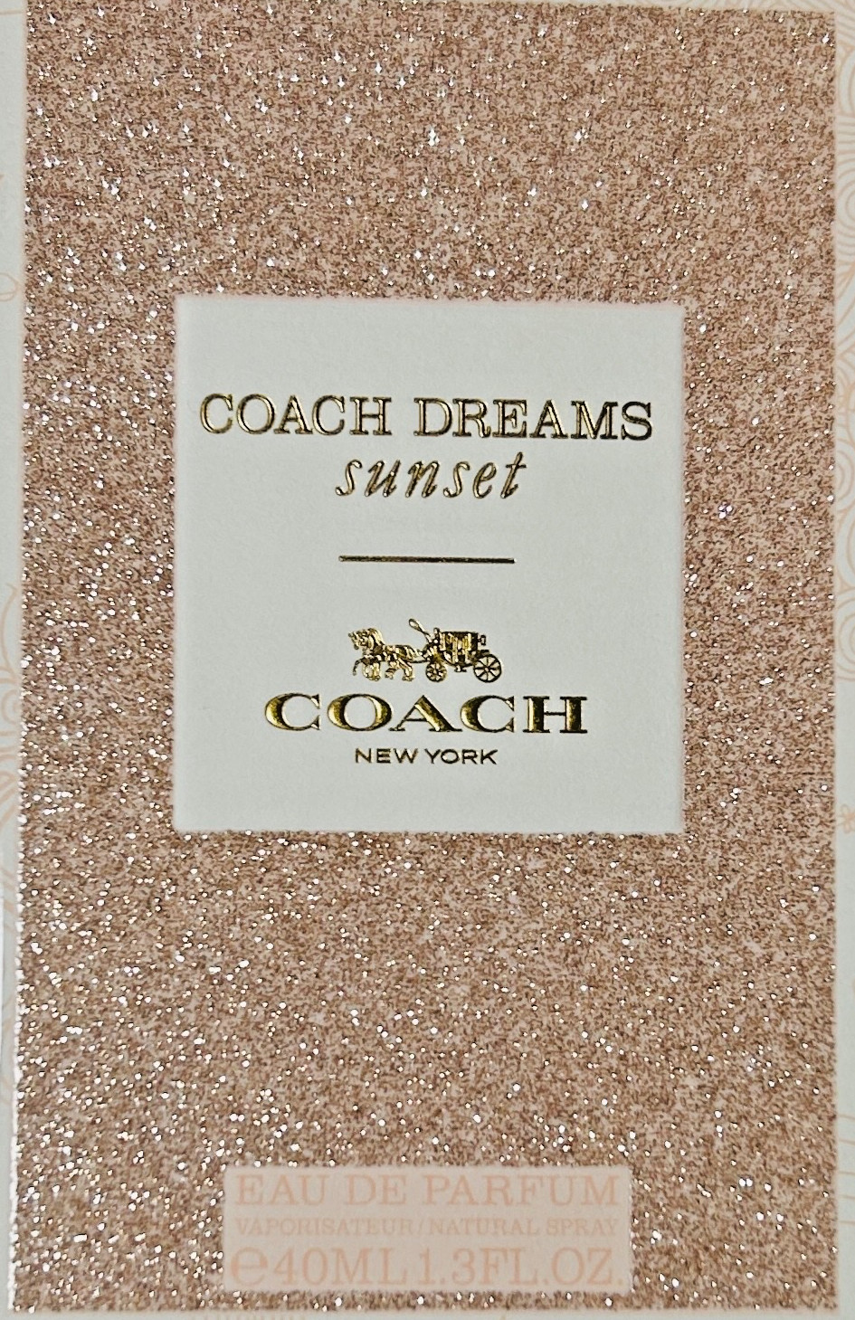 Coach Dreams Sunset Eau De Parfum Spray 1.3 oz 40 ml New Sealed Box