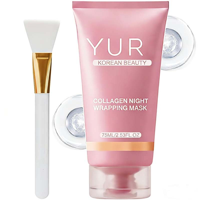 Yuri Korean Collagen Night Wrapping Mask 75ml Hydrating Sleeping Mask New In Box