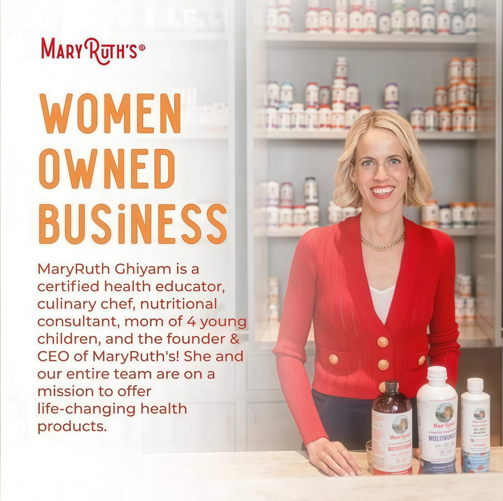 Mary Ruth’s Multivitamin + Hair Growth | 3 Pack | Peach Mango 15.22 oz brand…*