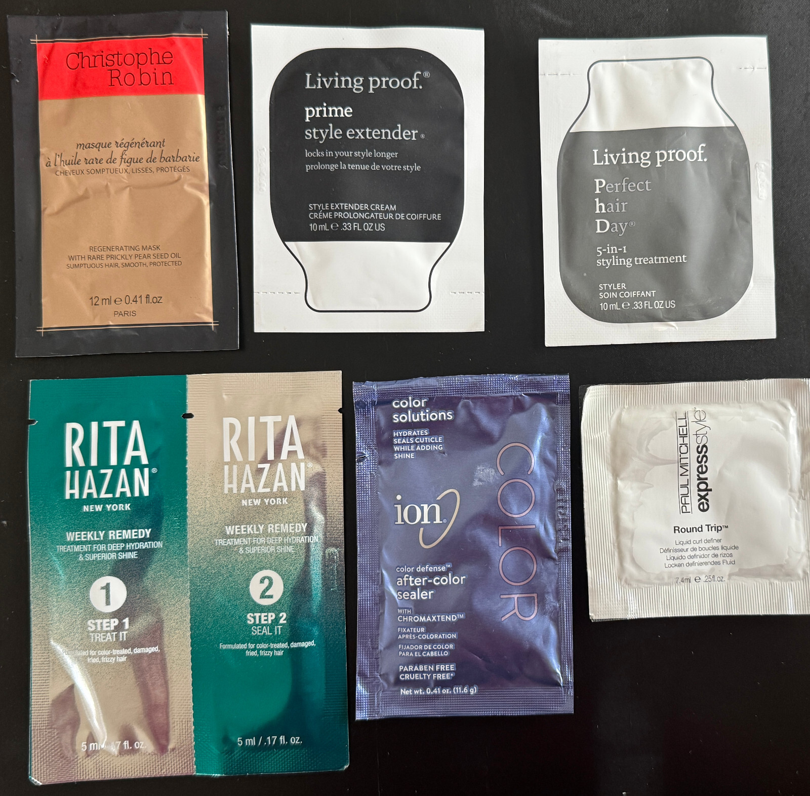 Christophe Robin+Living Proof+Rita Hazan+more Hair Treatments & Styling Samples