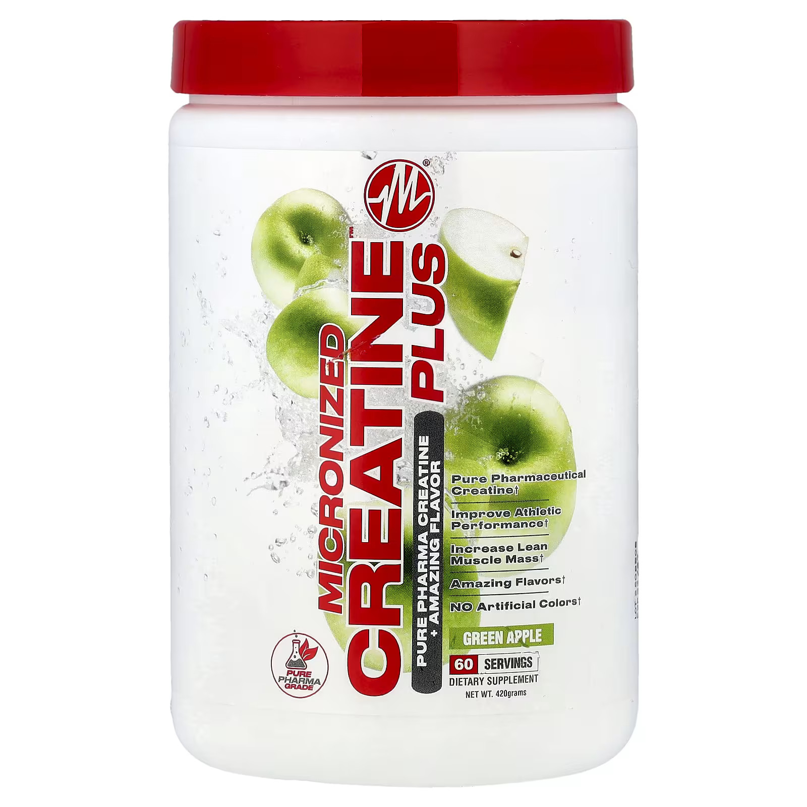 2 X Metabolic Nutrition, Micronized Creatine™ Plus, Green Apple, 420 -worldwide