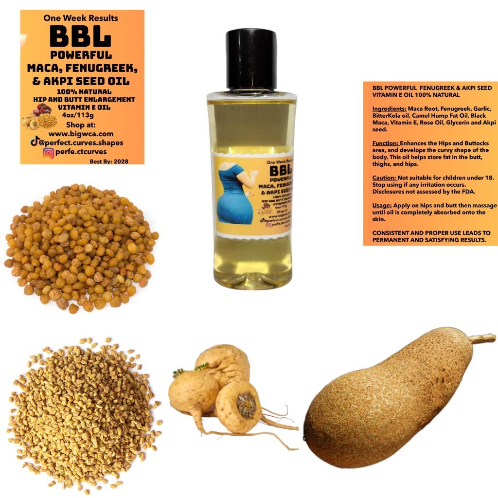 ONE WEEK RESULTS BBL POWERFUL OIL Fenugreek And Akpi Seed.