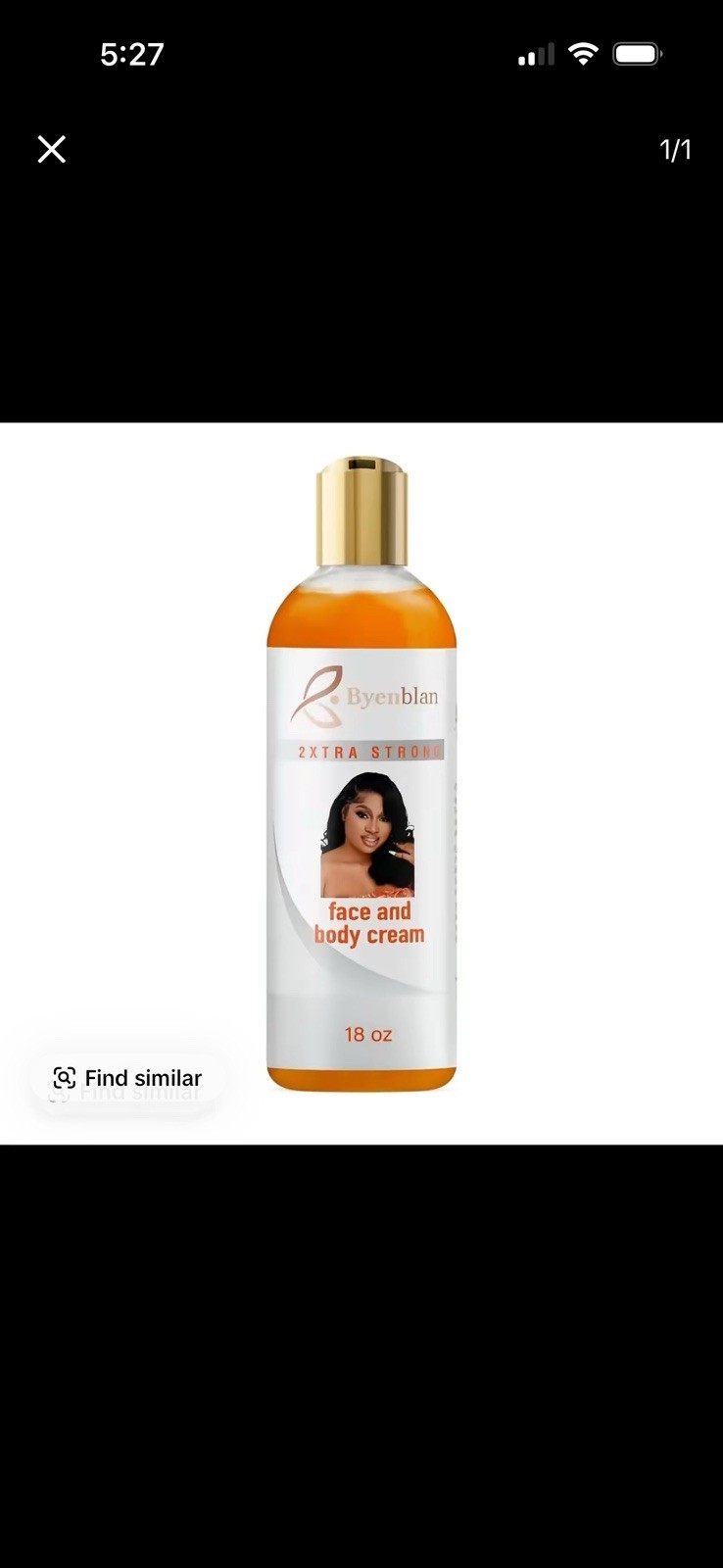 Byenblan 2XTRA Strong Face & Body Cream Moisturizer Daily Use 18 oz
