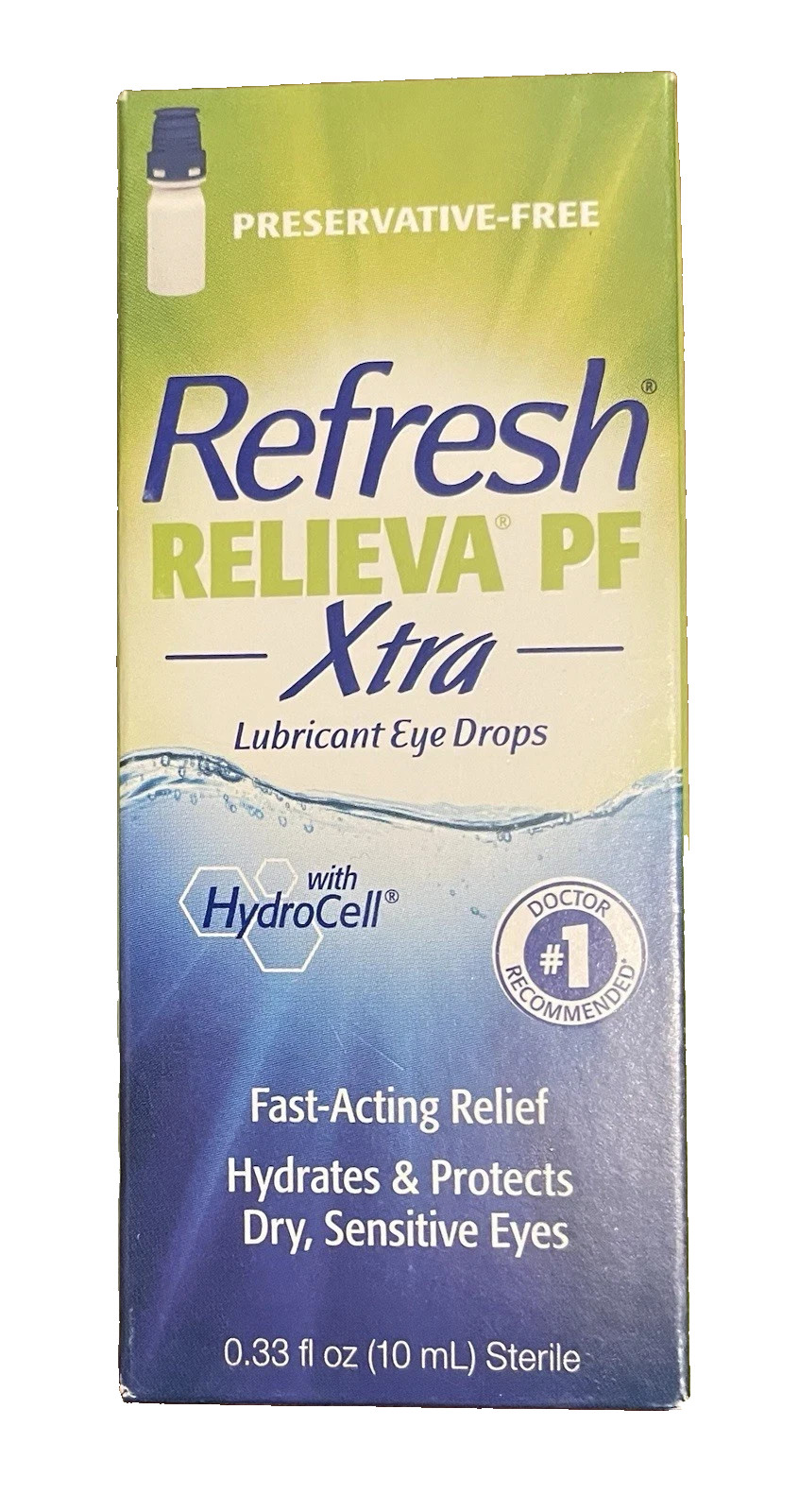 REFRESH RELIEVA PF Xtra Lubricant & Protects Dry Eye Drops 10 ml EXP 08/2027 NEW
