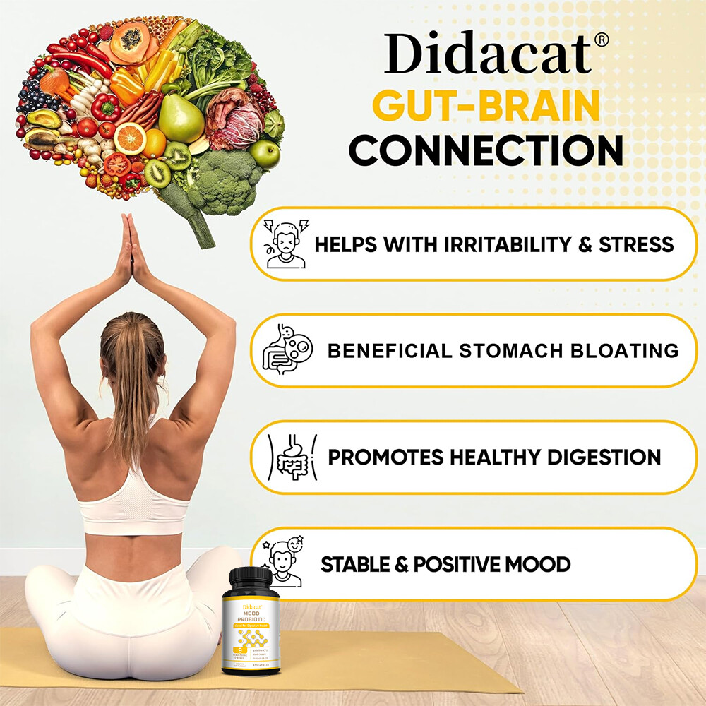 DIDACAT Mood Probiotic Capsules – Stable Positive Mood,Digestive Health Support