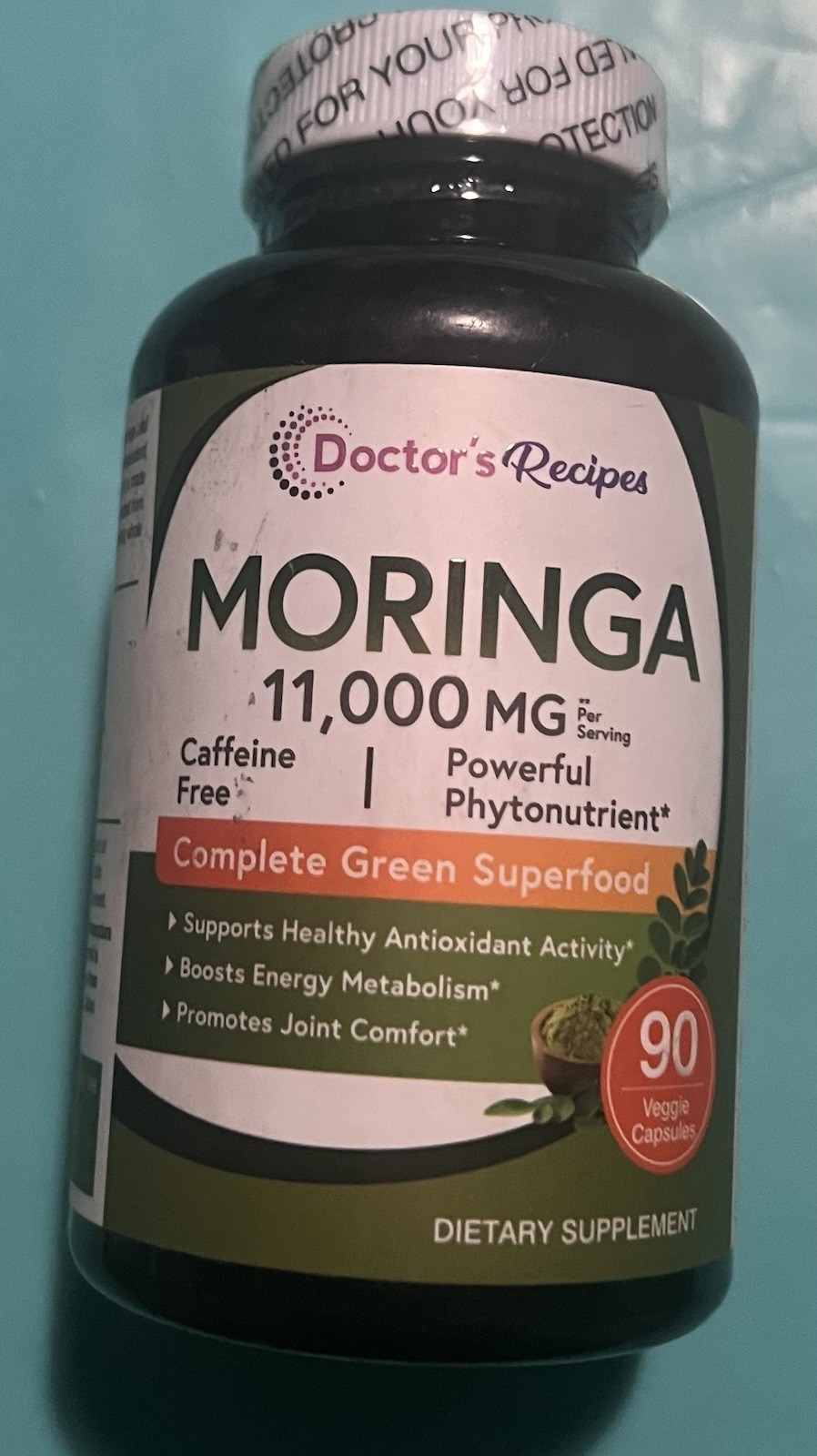 Moringa 11,000 Mg Strength, Complete Green Superfood, Natural Antioxidant Suppor