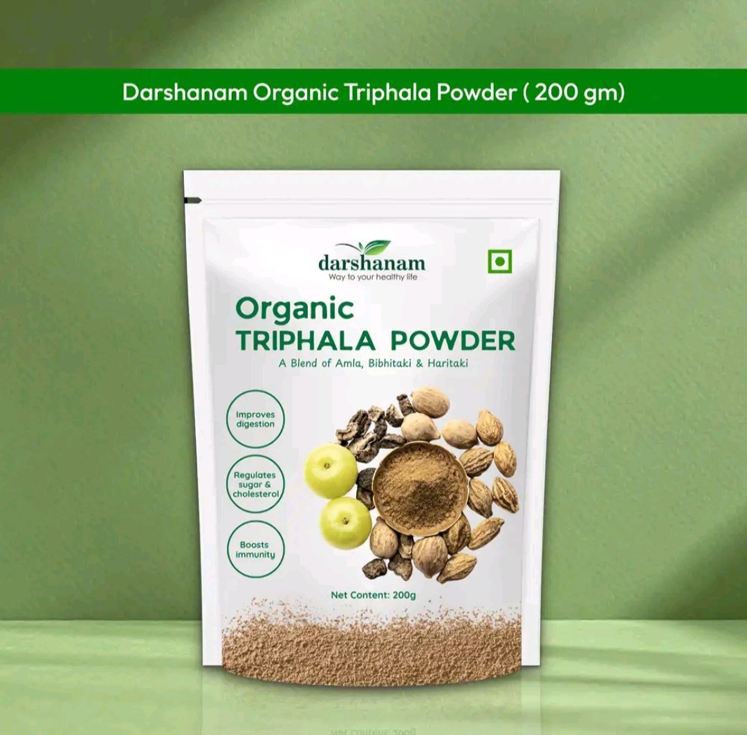 Triphala Powder 200g | Pure Amla Bibhitaki Haritaki Blend | Vegan