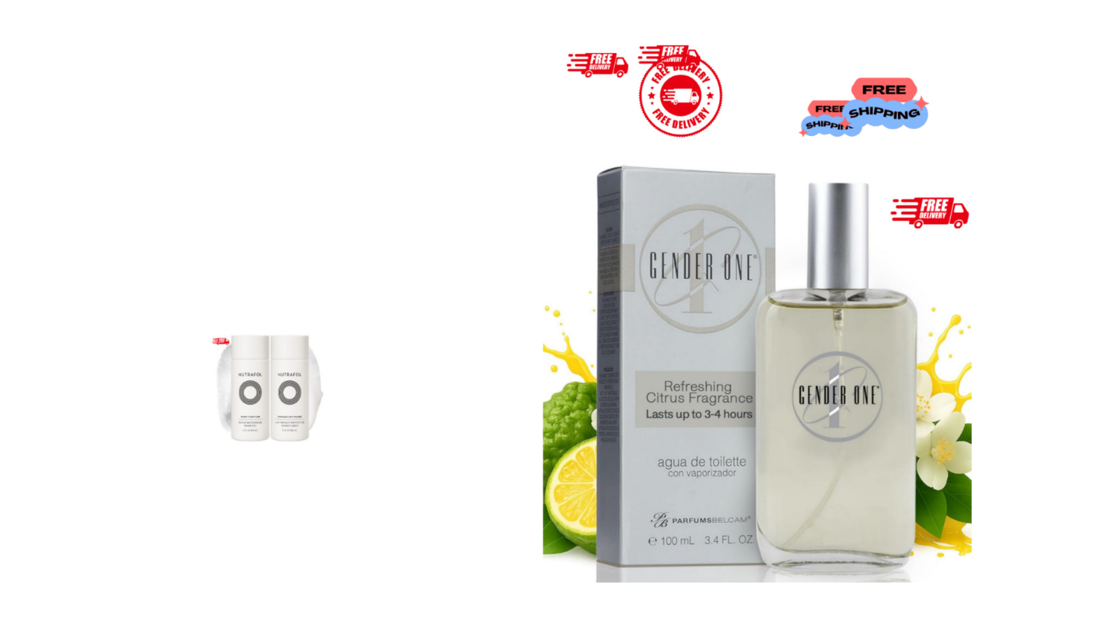 Parfums Belcam Gender One Eau de Toilette Fresh Citrus & Green Tea Scen 3.4 Oz