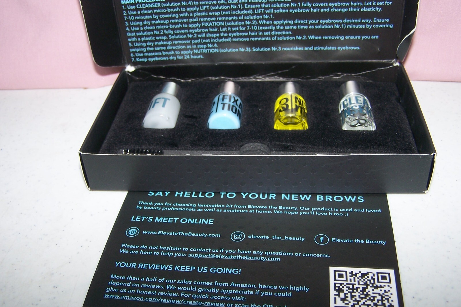 EB Elevate The Beauty Long Term Eyebrow Lamination Mini Kit NEW in Box From USA