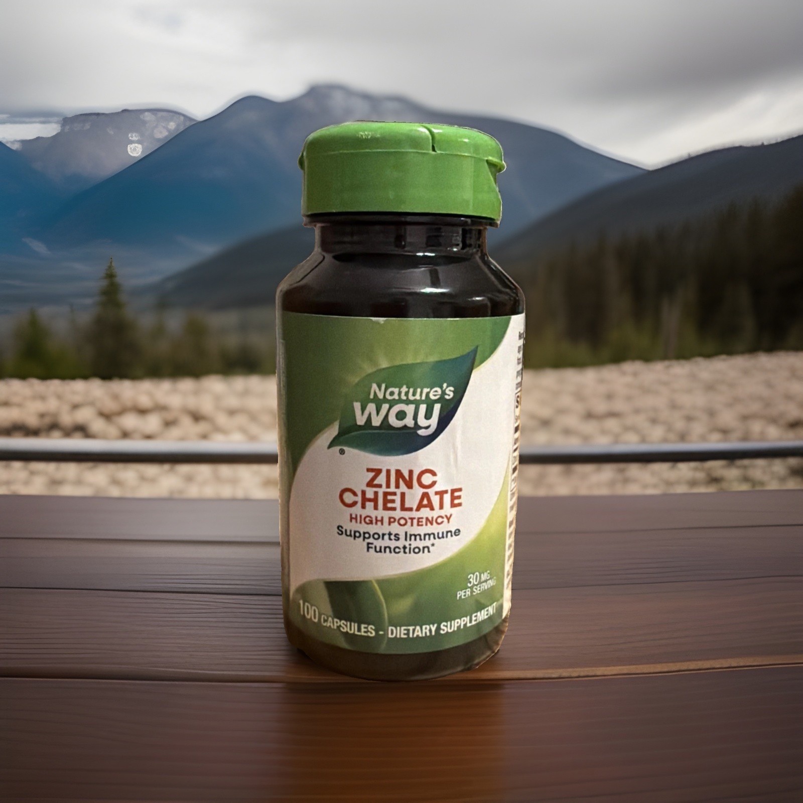 Nature’s Way Zinc Chelate 100 Capsules Supports Immune Function Exp 01/31/27