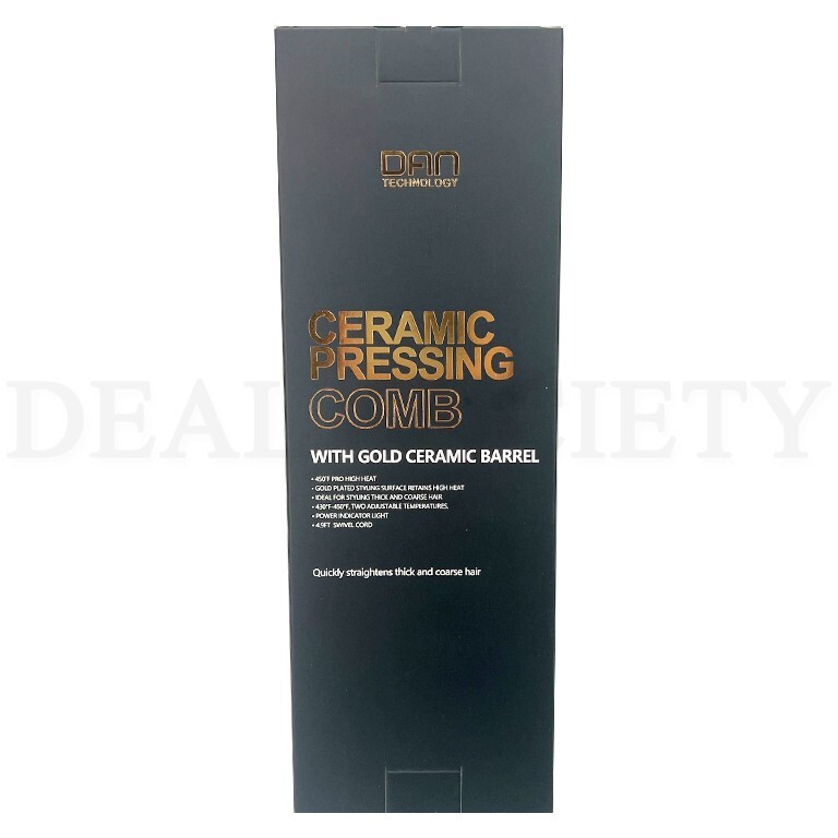 Electric Ceramic pressing Small Hot Comb for thick coarse hair 450℉ Lot of 2