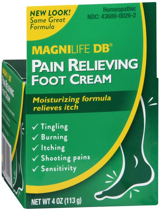 Magnilife Db Pain Relieving Foot Cream 4 Oz