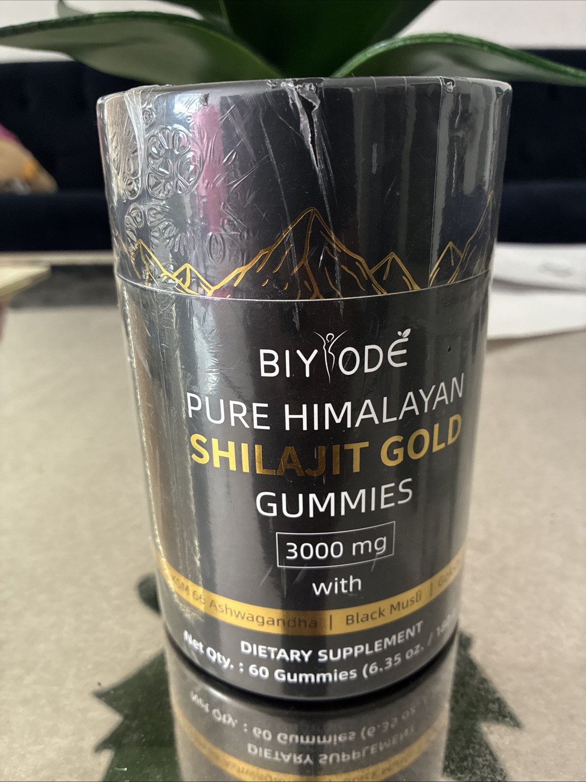 BIYODE Pure Himalayan Shilajit Gold Gummies, 3000mg 2 gummies daily