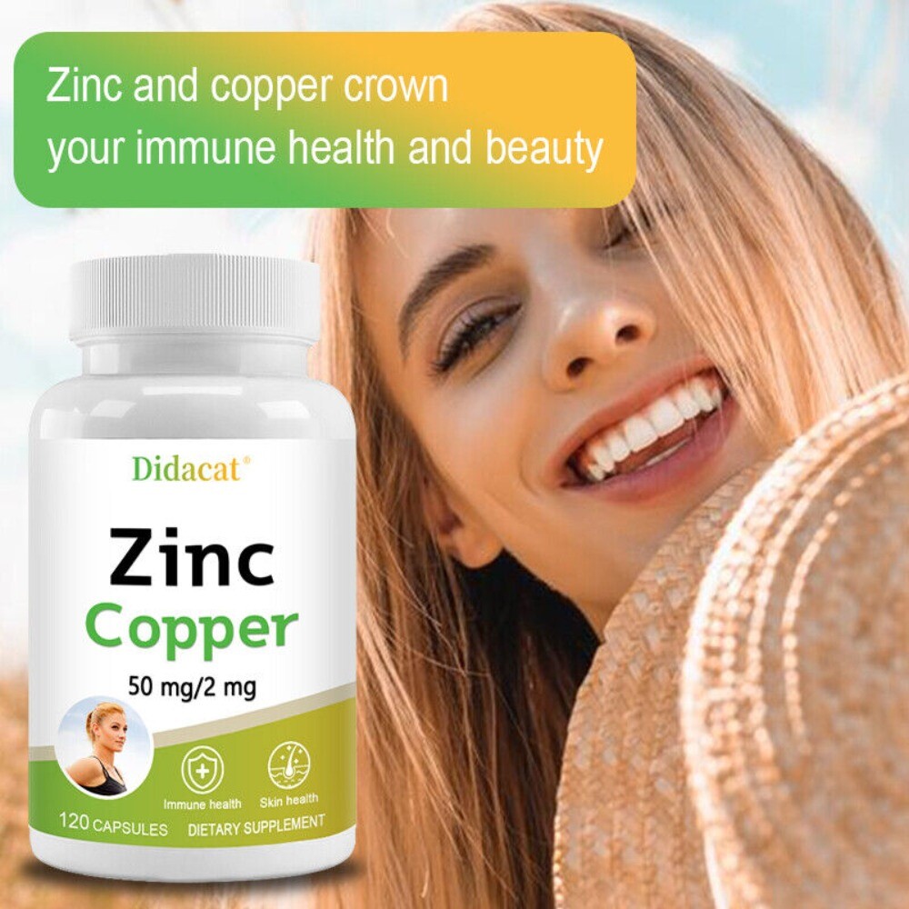 Zinc Copper Supplements,Support Immunity, Antioxidant, Cellular Rejuvenation