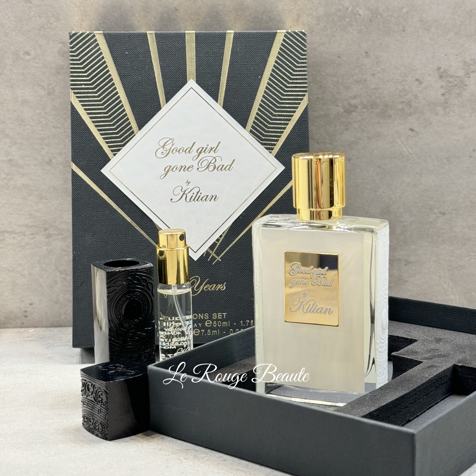 Kilian Good Girl Gone Bad Eau De Parfum Set Limited 1.7oz 50ml + 7.5ml Travel