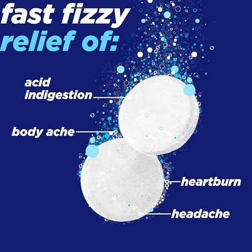 Alka-Seltzer Effervescent Tablets Original Flavor, Fast Multi-Symptom Relief