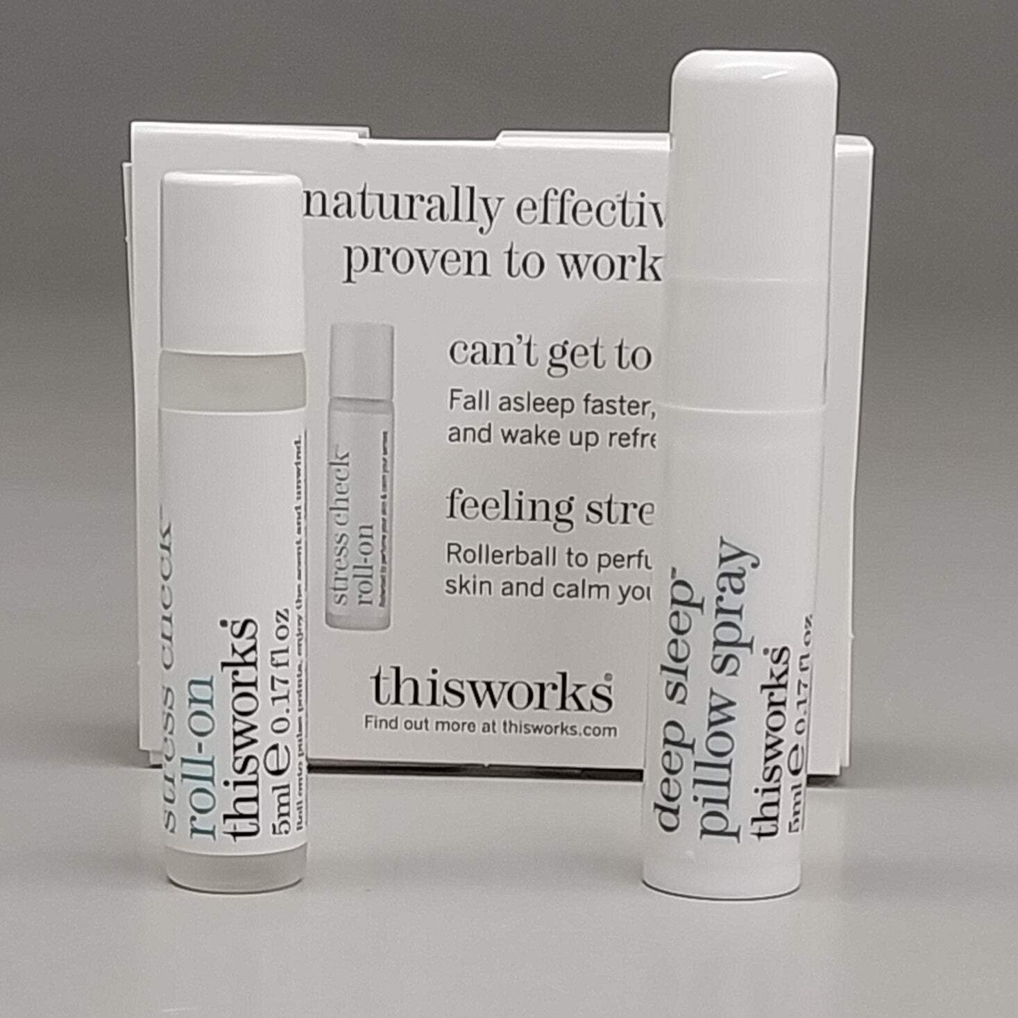 THIS WORKS Dream Team Deep Sleep Pillow Spray & Stress Check Roll-On (2×5 ml) (N