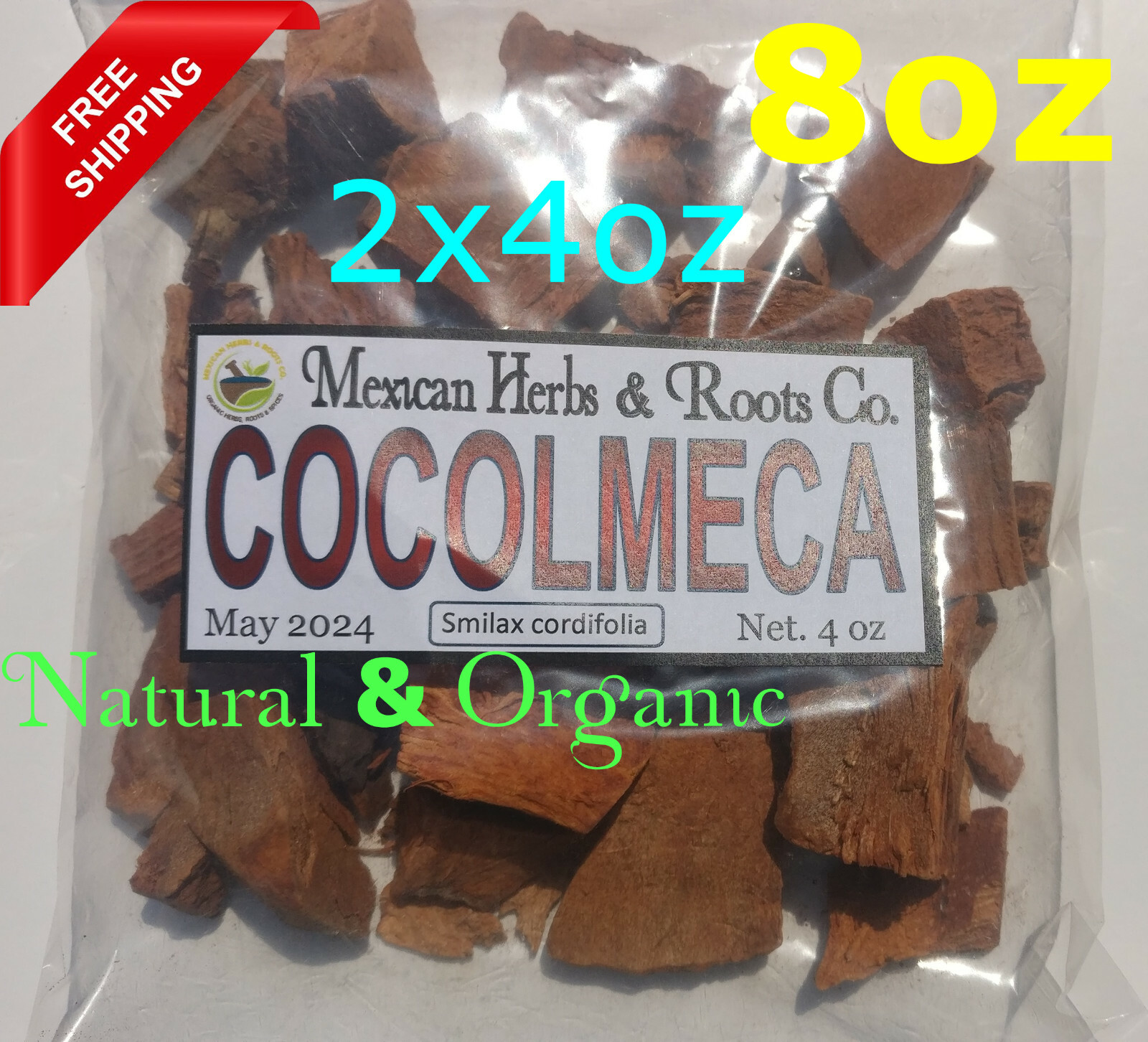 Cocolmeca 8oz Herbal/Tea Raiz de Cocolmeca para la anemia,eliminación de toxinas