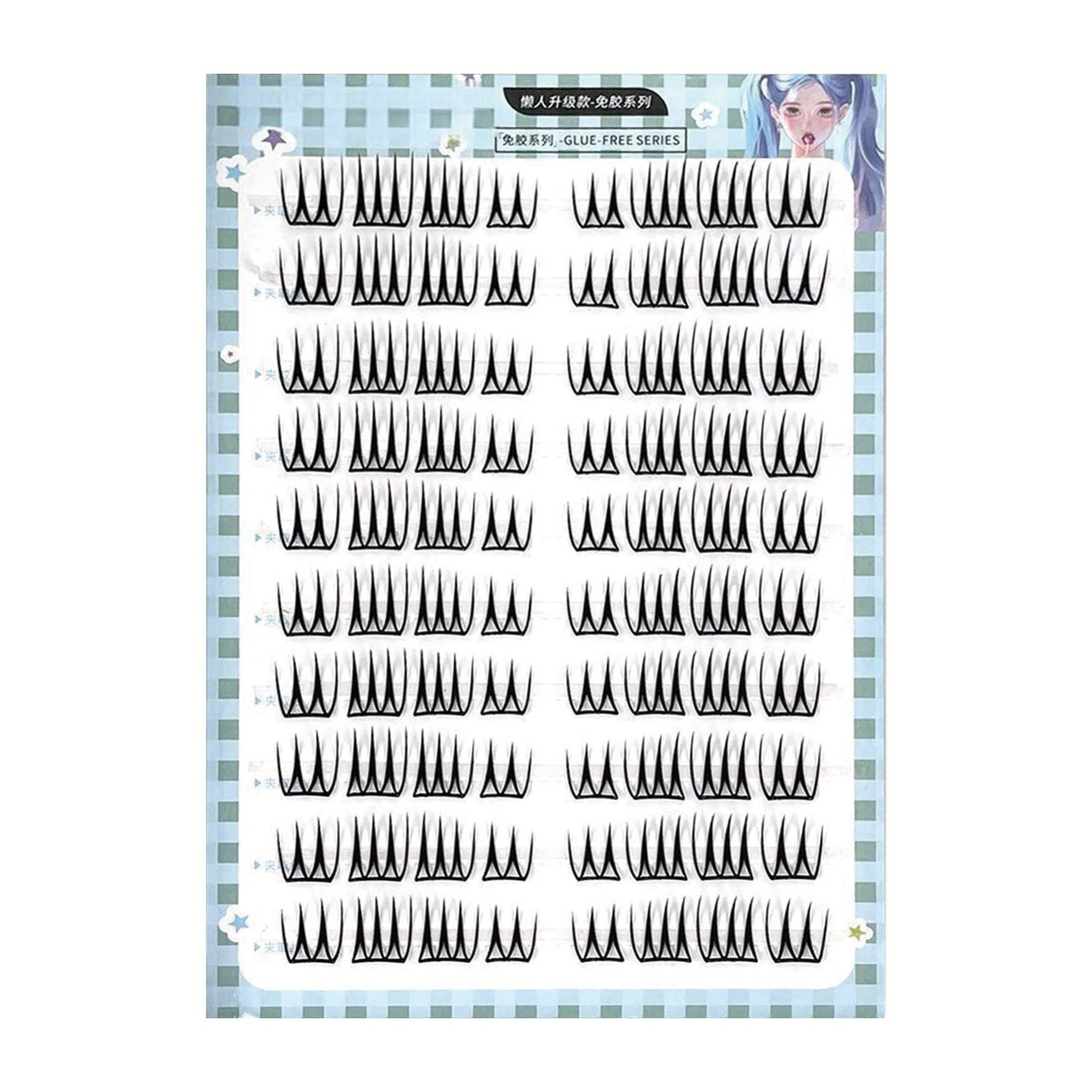 DIY Lash Extension Kit Clusters Individual Eyelashes Kit 7-13mm Self Adhesive