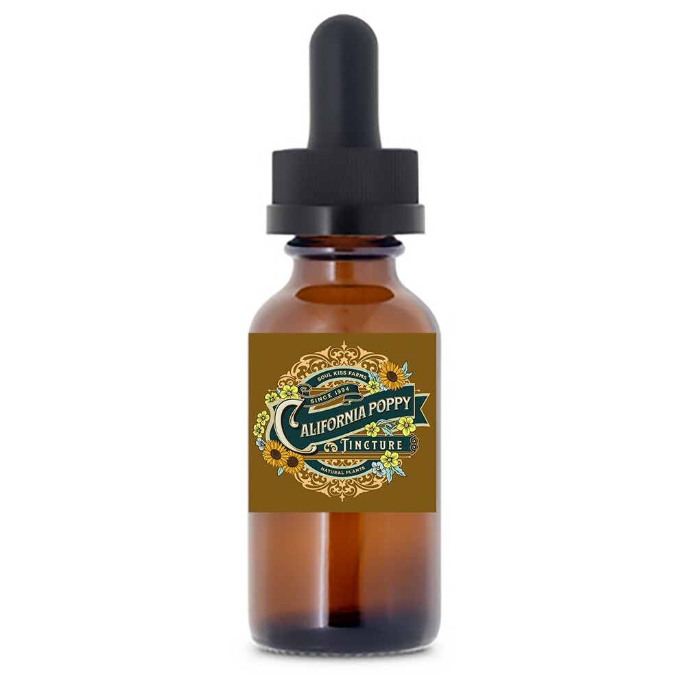 California Poppy Extract Tincture for Stress Sleep Relaxation 2oz Apothecary US
