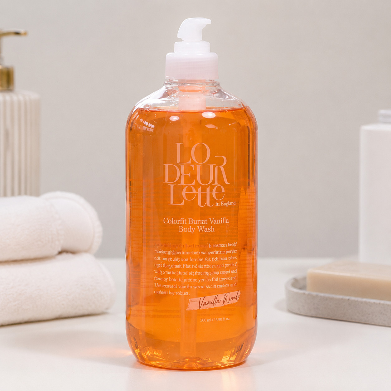 LODEURLETTE Colorfit Body Wash 1000ml Burnt Vanilla Korean Beauty