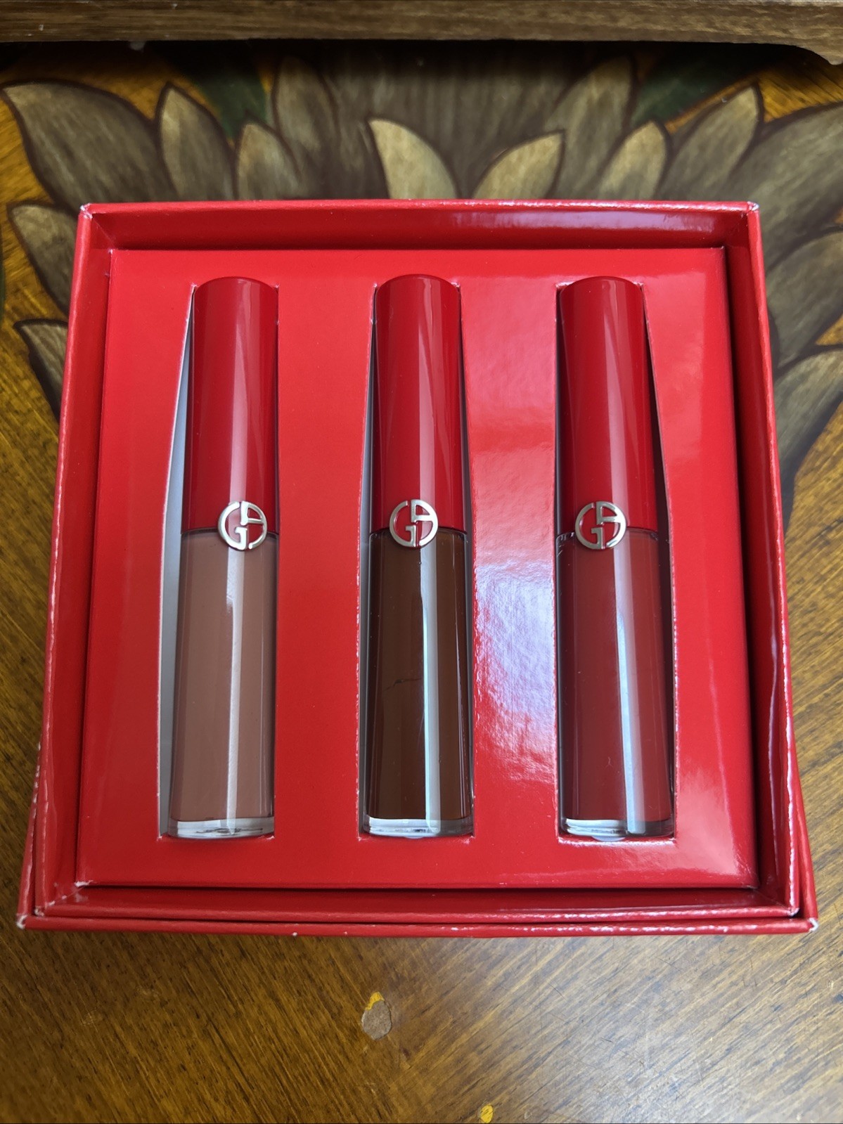 Giorgio Armani Lip Maestro Mini Lip Kit Holiday Edition New In Box 103, 209, 415