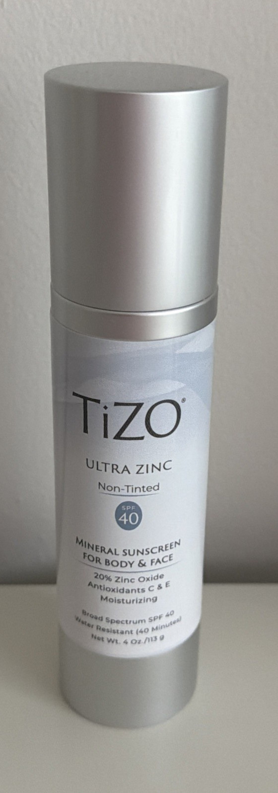 Ultra Zinc Body and Face Non-tinted SPF 40 TIZO Unisex FOR BODY & FACE 4 oz 113g