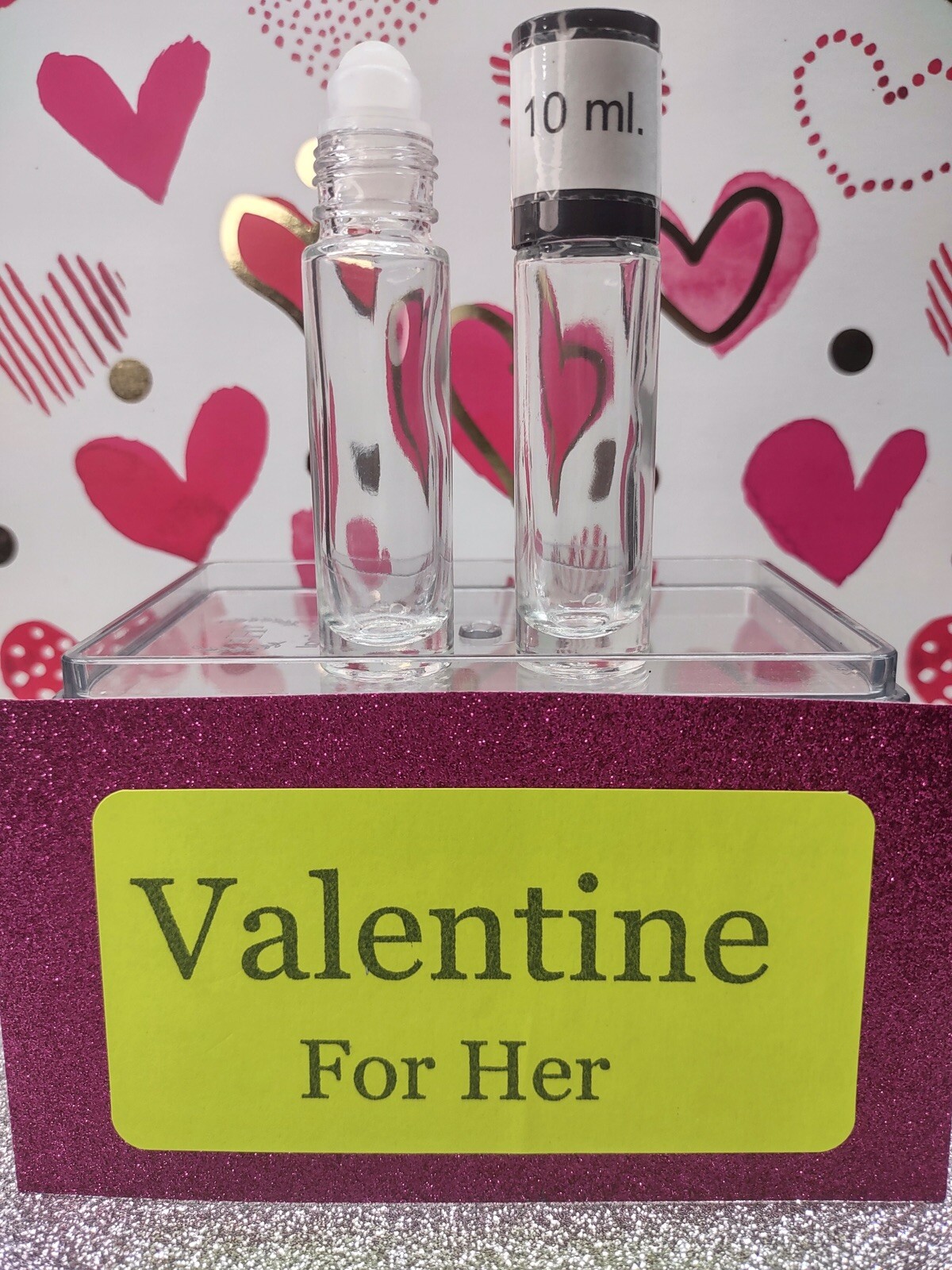Valentines For Her, Perfume Oils, 10 ml Roll on Bottles, Designer Type Scents
